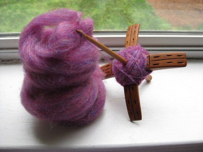 Fiber scraps from Newbury Yarns