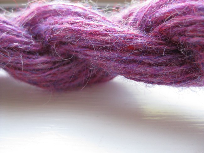 Fiber scraps from Newbury Yarns