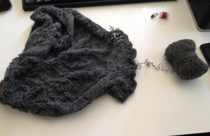 The frog says, "Ribbit. Ribbit."